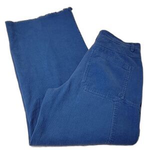 Forever 21 Corduroy‎ Carpenter Pants Medium Wide Leg Raw Hem Y2K Grunge Raw Hem